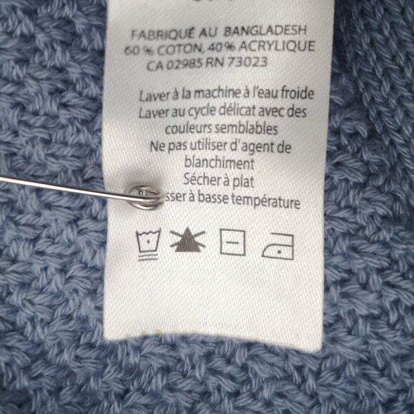 NWT Aeropostale Ladies Size XS Blue Cropped V-neck Sweater - Picture 8 of 11